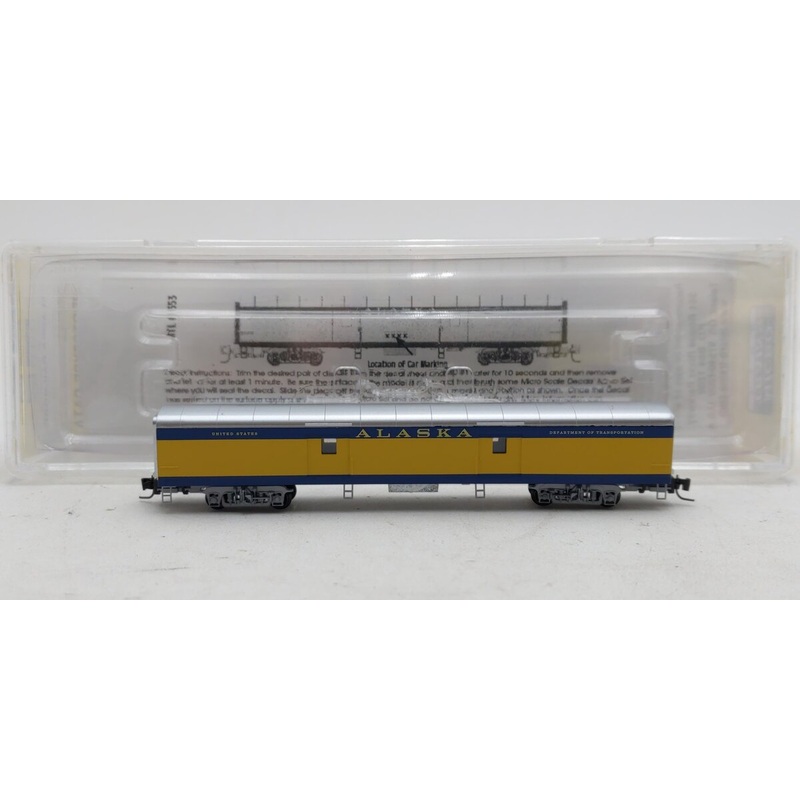 Micro-Trains 55300040 Z Alaska Railroad 70′ Lightweight Smoothside Baggage Car EX/Box
