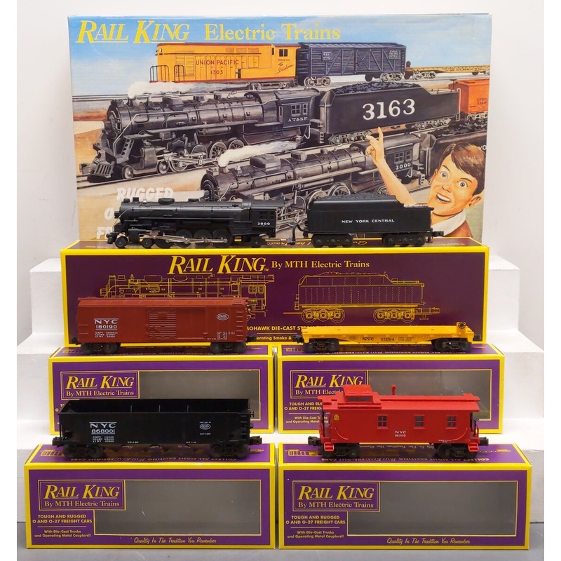 MTH 002 O Gauge New York Central Mohawk Steam Freight Train Set EX/Box