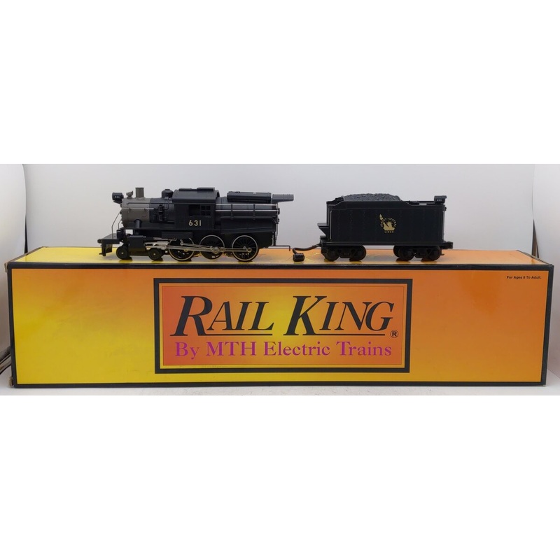 MTH 30-1141-0 O Gauge Jersey Central 0 4-6-0 Camelback Steam Engine #631 LN/Box