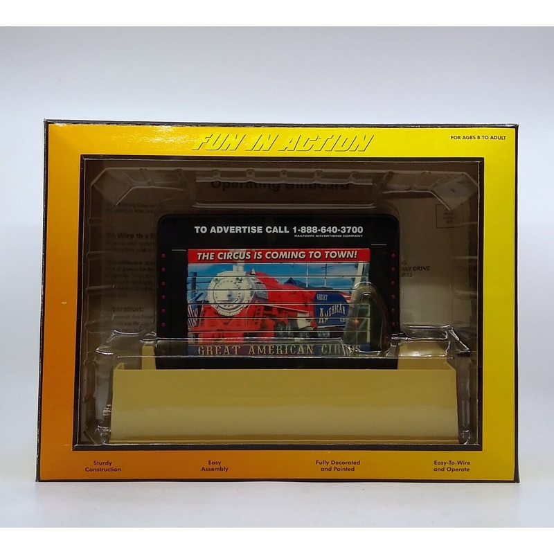 MTH 30-9131 O Operating Circus Billboard NIB