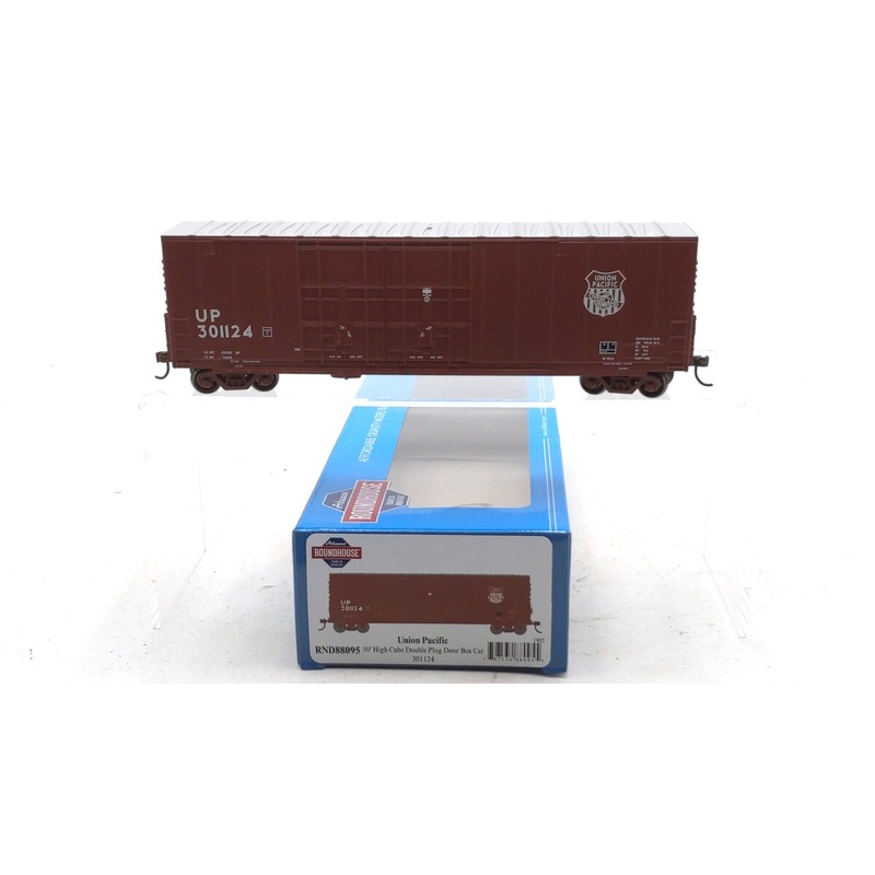 Roundhouse 88095 HO Scale Union Pacific 50′ High Cube DD Plug Boxcar #301124 NIB