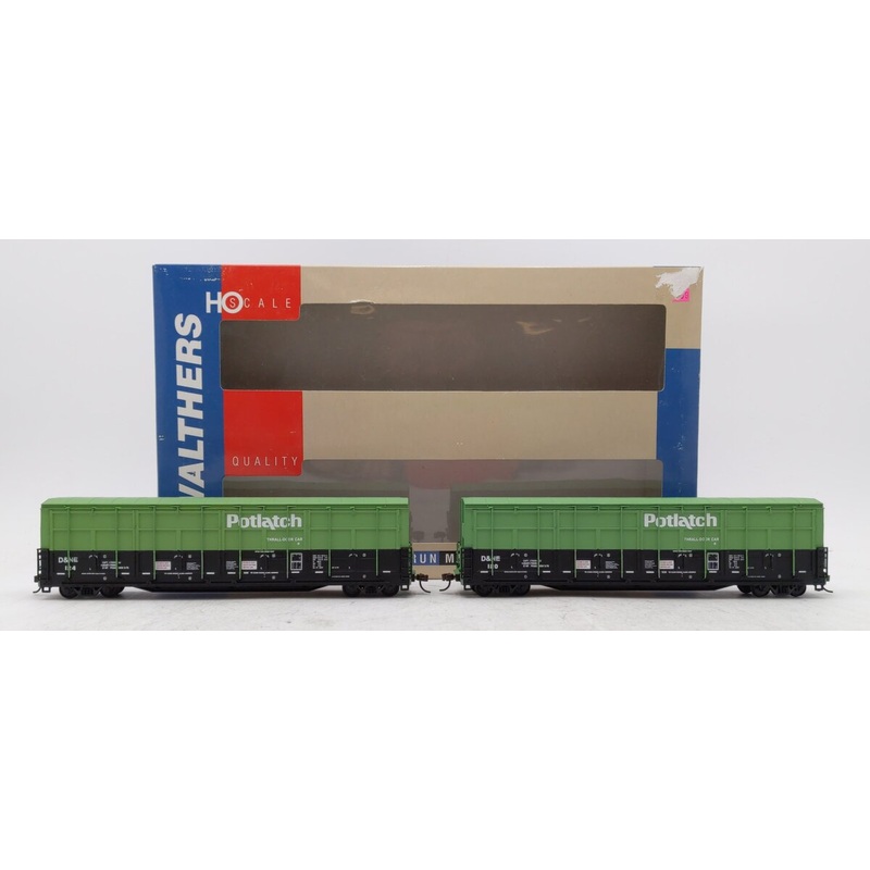 Walthers 932-27014 HO Scale Potlatch Thrall Door Boxcar (Pack of 2) EX/Box