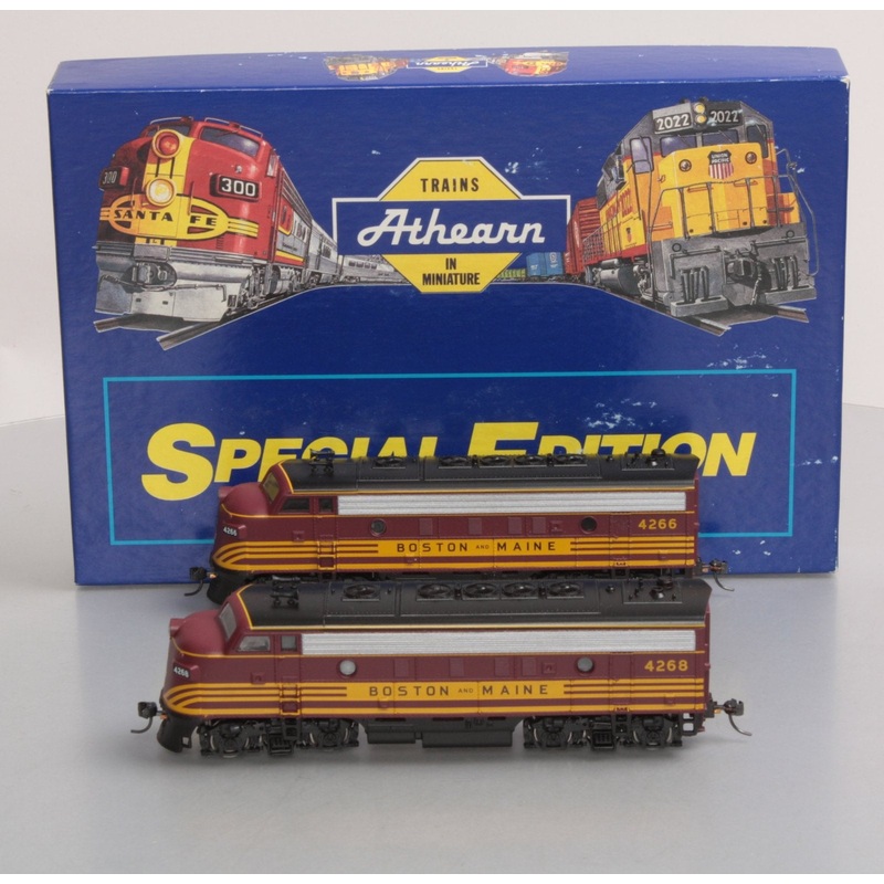 Athearn 2209 HO Boston & Maine F7A – F7A Diesel Locomotive #4268, #4266 LN/Box