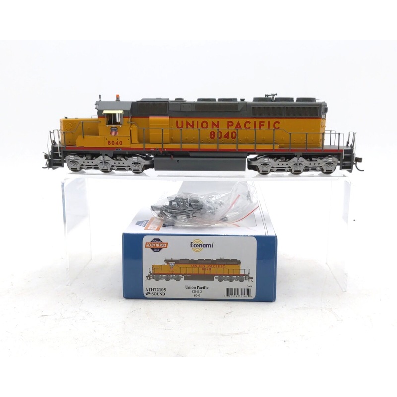 Athearn 72105 HO Scale Union Pacific SD40-2 Diesel Engine w/DCC & Sound #8040 LN/Box
