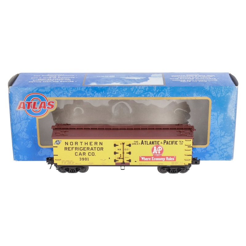 Atlas 6718-2 O Gauge Atlantic & Pacific Woodside Refrigerator Car #3901 (3-Rail) NIB