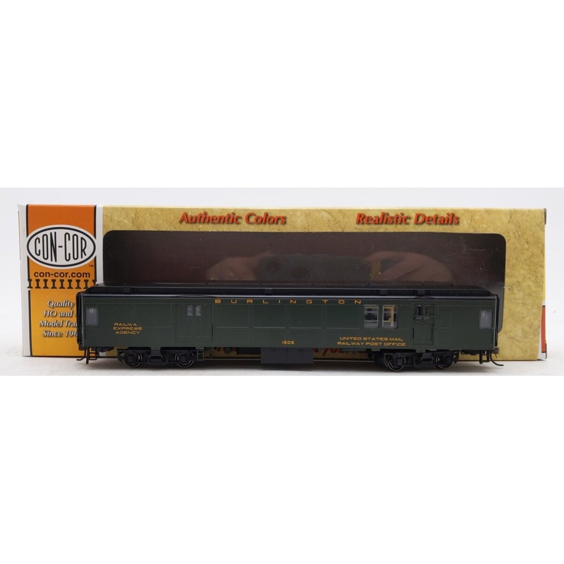 Con-Cor 0001-094306-3 HO CB&Q Pullman 1920-1950 Hwt Passenger Baggage Car #1806 NIB