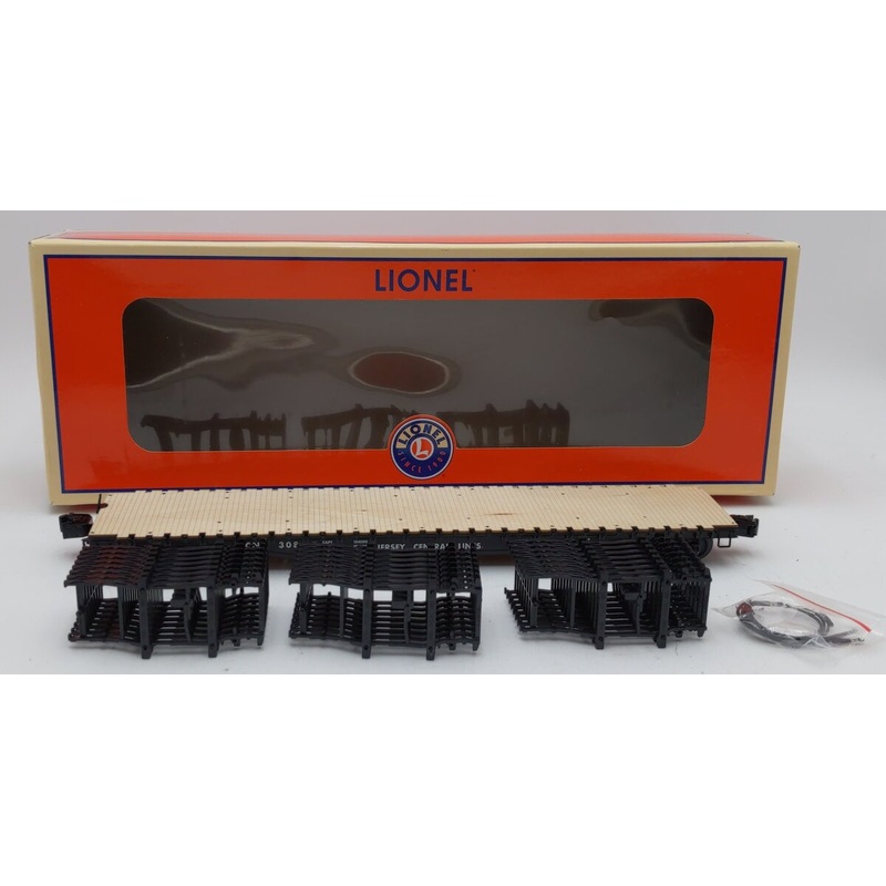 Atlas 3001451-1 O Scale Central of New Jersey 50′ Flatcar w/Autoframes #308 NIB