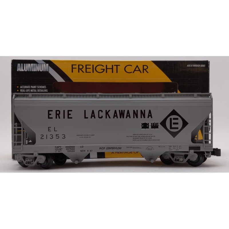 K-Line 6-22155 O Gauge Erie Lackawanna 2-Bay Hopper Car #21353 LN/Box