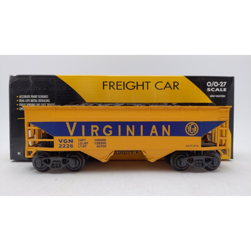 K-Line K621-44626 Virginian 2226 Smooth Hopper w/ Coal Load EX/Box