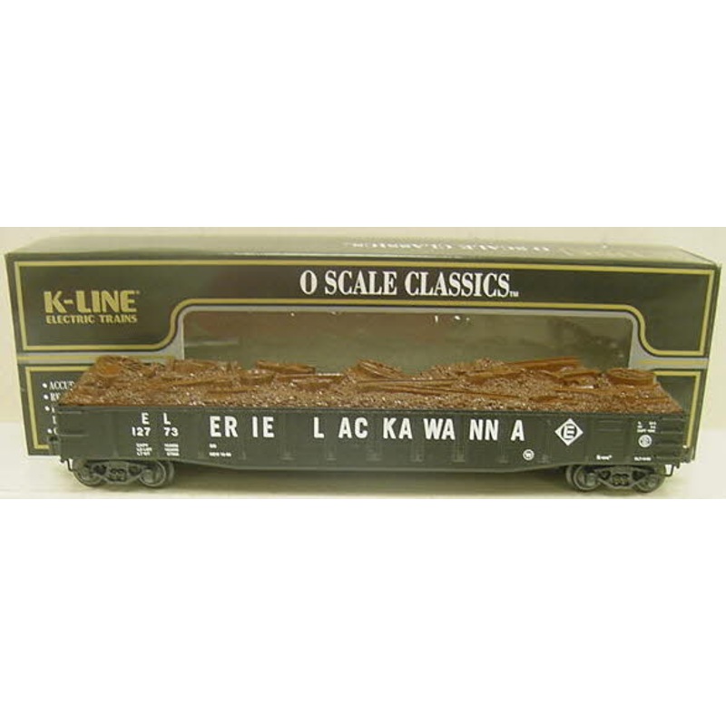 K-Line K652-1531 O Gauge Erie Lackawanna Hopper w/Ore Load #33249 LN/Box