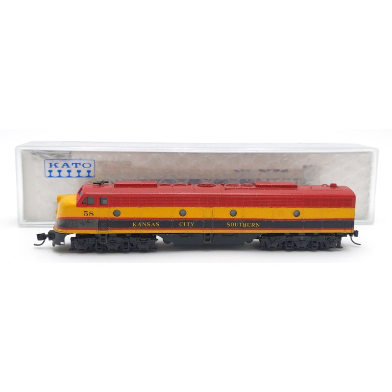 Kato 176-260 N Kansas City Southern E8/9A Diesel Locomotive #58 w/DCC -Custom EX/Box