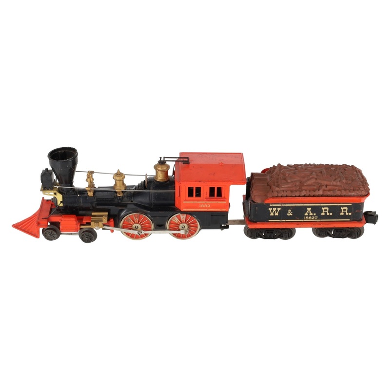 Lionel 1882 Vintage O 4-4-0 Halloween General Steam Locomotive & Tender VG