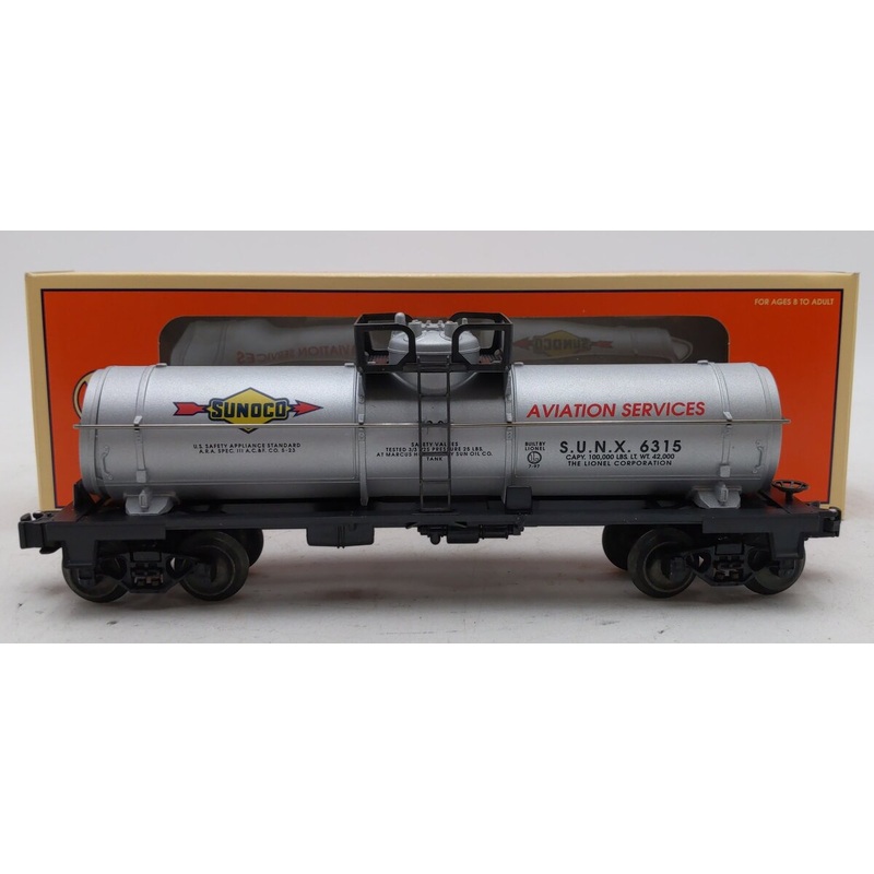 Lionel 6-19608 O Gauge Sunoco Single Dome Tank Car #6315 LN/Box