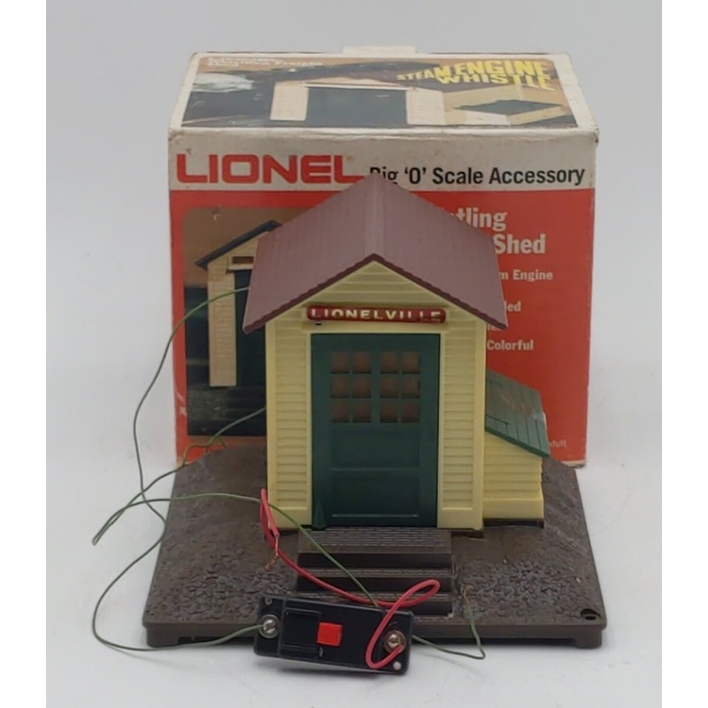 Lionel 6-2126 O Gauge Operating Whistling Freight Shed EX/Box