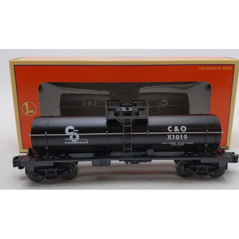 Lionel 6-26124 O Gauge Cheapstake & Ohio Single Tank Car #X1019 LN/Box