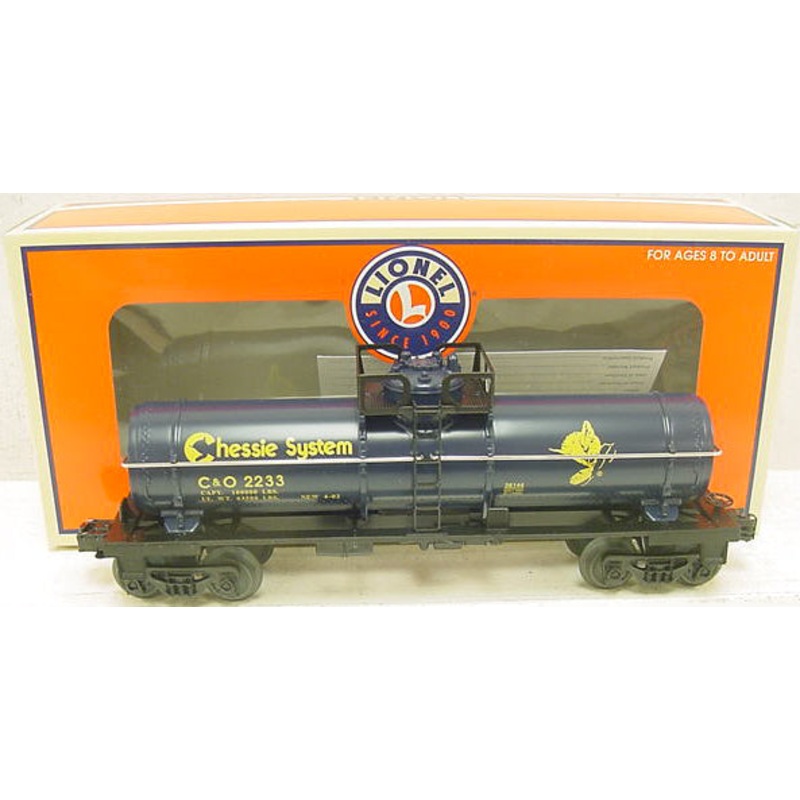 Lionel 6-26144 O Gauge Chessie Starter Tank Car #2233 LN/Box