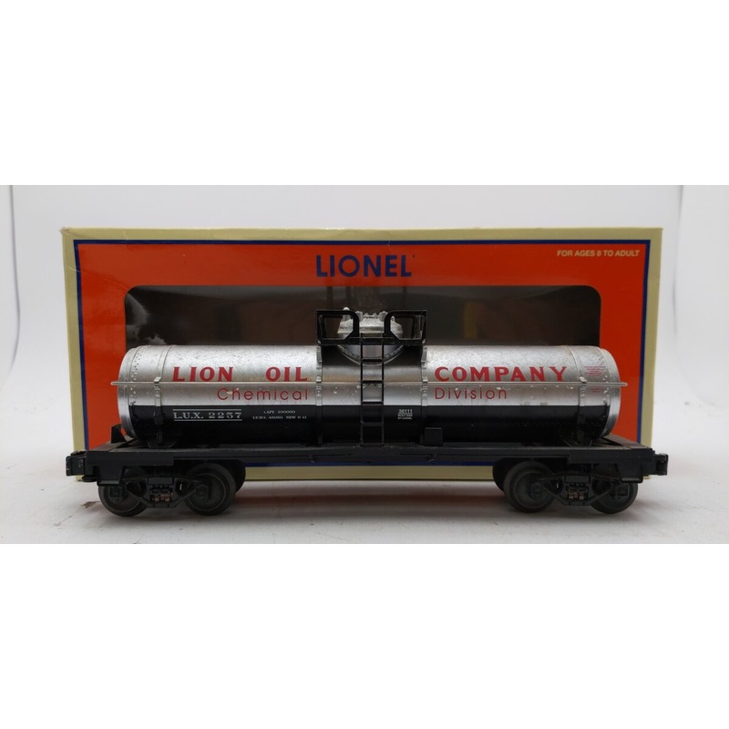 Lionel 6-36111 LUX Lion Oil Rio Grande Single Dome Tank Car #2257 EX/Box