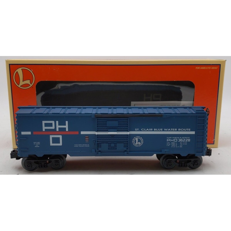 Lionel 6-36228 O Gauge Port Huron & Detroit BC Visitor Center ’01 Boxcar LN/Box