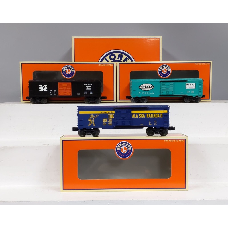 Lionel 6-39203 O Gauge 6464 Series X Boxcar Set 3-Pack EX/Box