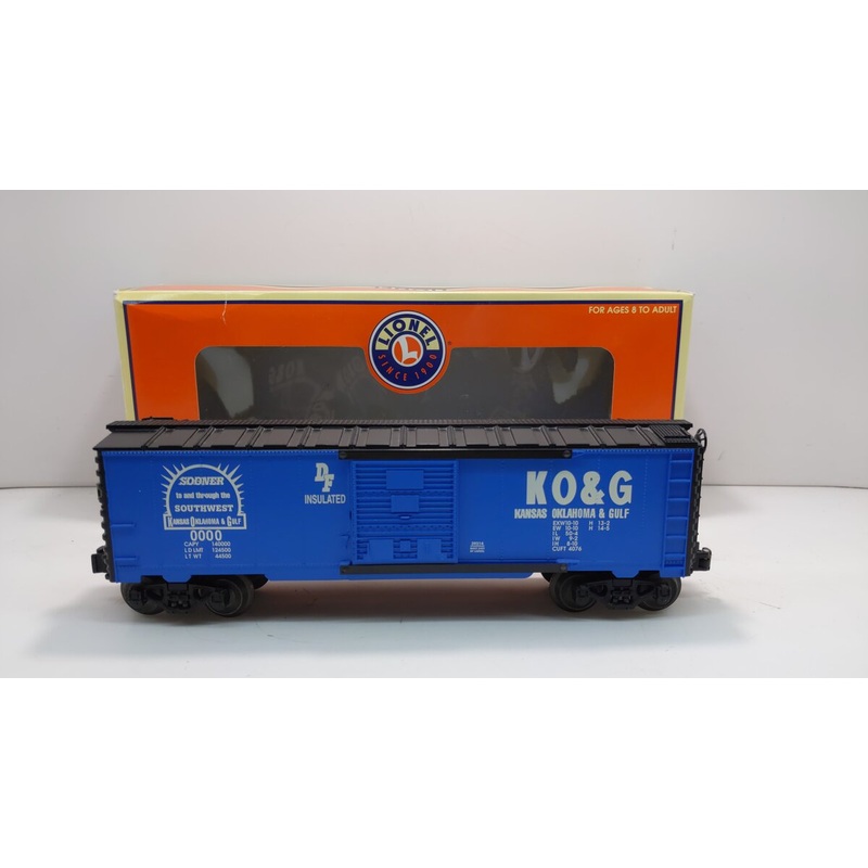 Lionel 6-39214 O Gauge Kansas Oklahoma & Gulf Boxcar #0000 EX/Box