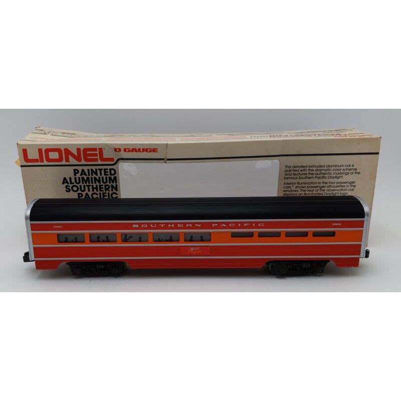 Lionel 6-7204 O Gauge Southern Pacific Daylight Aluminum Dining Car LN/Box