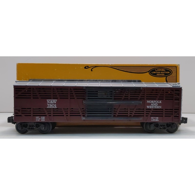 Lionel 6-7301 O Gauge Norfolk & Western Cattle Car LN/Box