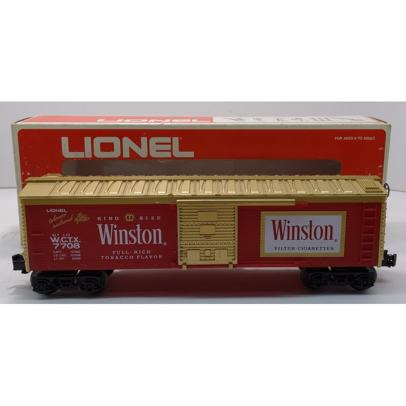Lionel 6-7708 O Gauge Winston Billboard Reefer Car LN/Box