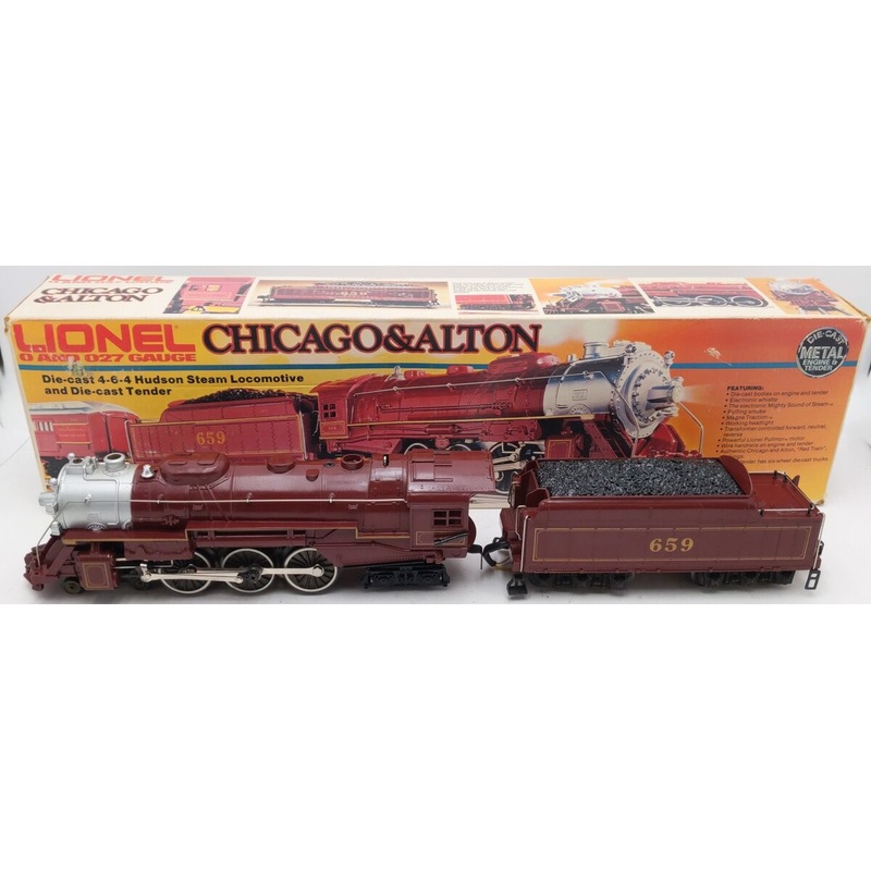 Lionel 6-8101 O Gauge Chicago & Alton 4-6-4 Steam Locomotive & Tender #659 EX/Box