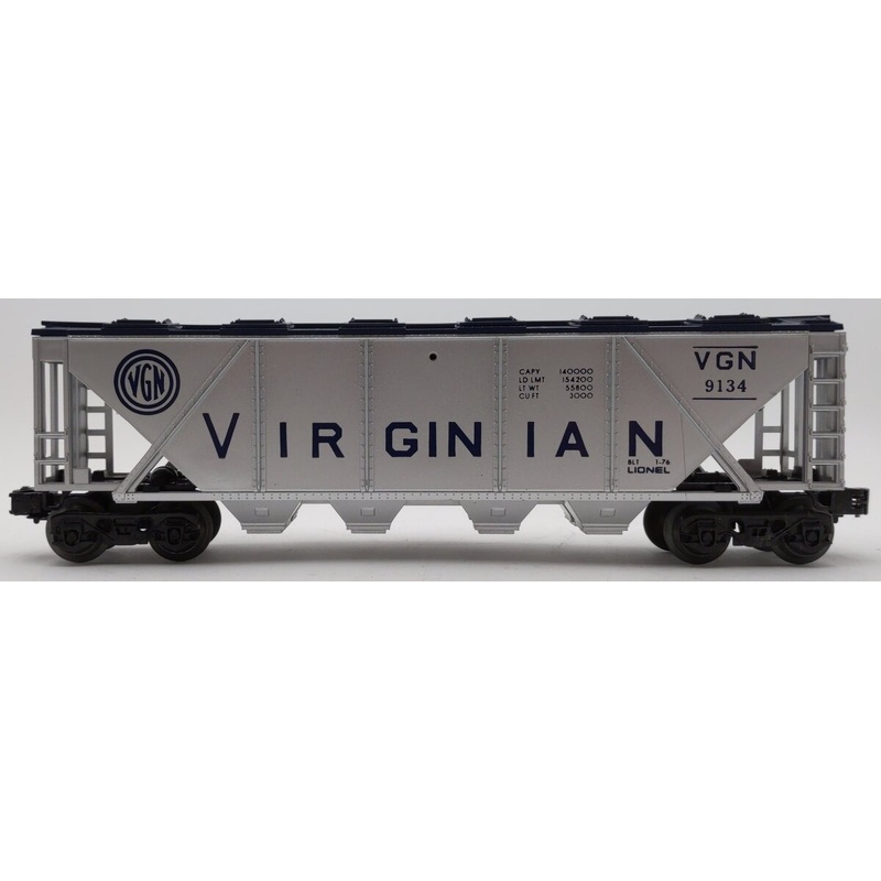 Lionel 6-9134 O Gauge Virginian 4-Bay Covered Hopper EX