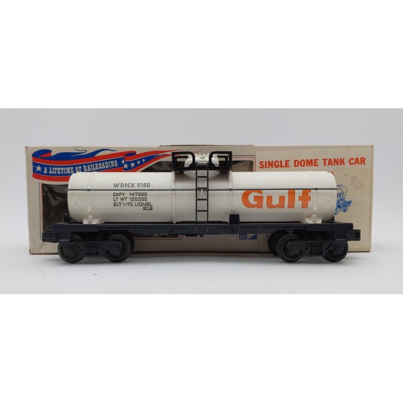 Lionel 6-9150 O Gauge Gulf Single Dome Tank Car VG/Box