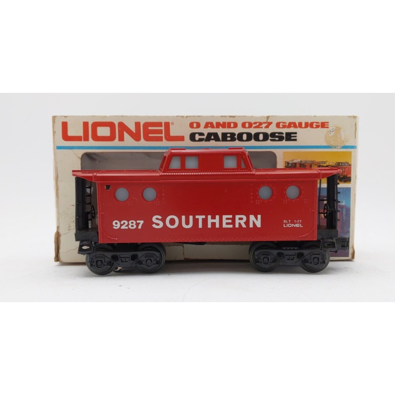 Lionel 6-9287 O Gauge Southern Red Round Window Caboose VG/Box