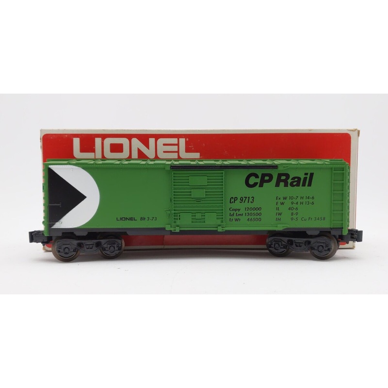 Lionel 6-9713 O Gauge Canadian Pacific Green Boxcar VG/Box