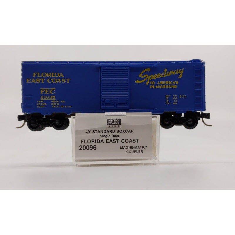 Micro-Trains 02000096 N Scale Flordia East Coast 40′ Standard Boxcar #21035 LN/Box