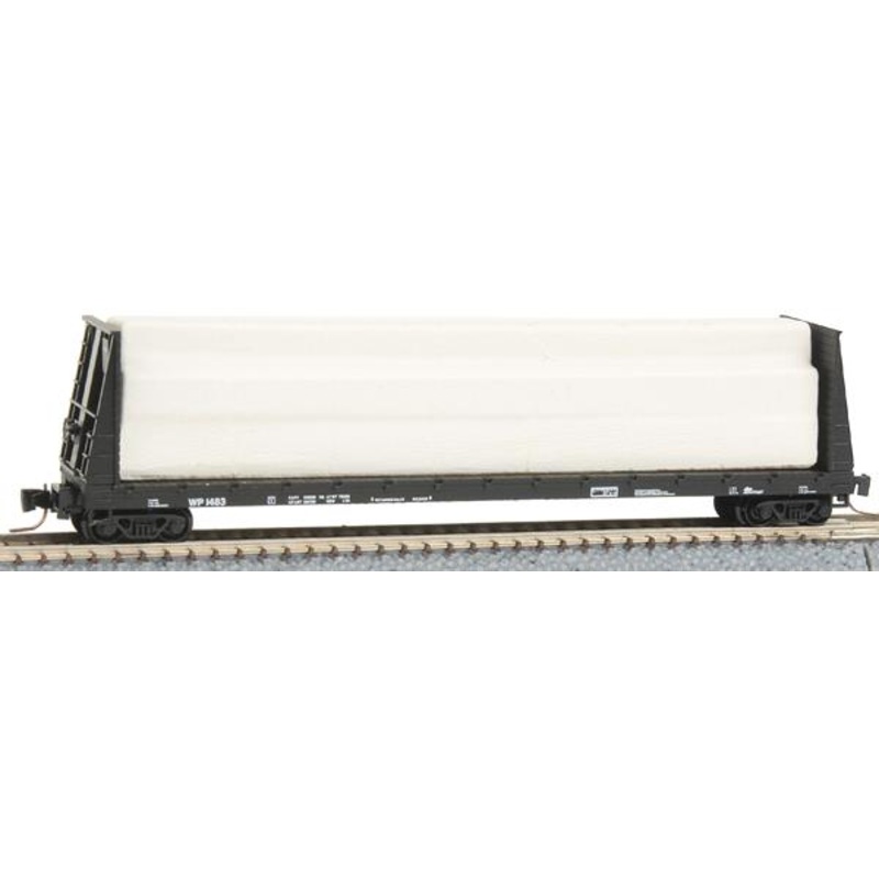 Micro-Trains 52700102 Z Western Pacific 60′ Flat Car w/Load #1483 LN/Box