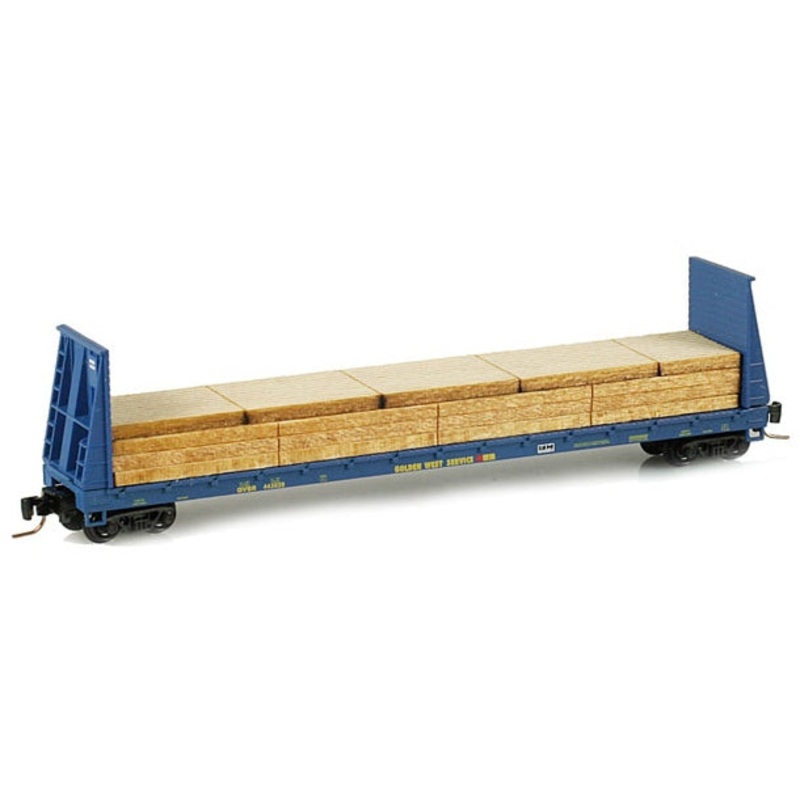 Micro-Trains 52700111 Z GWS 60′ Bulkhead Flatcar with Plywood Load #443039 LN/Box