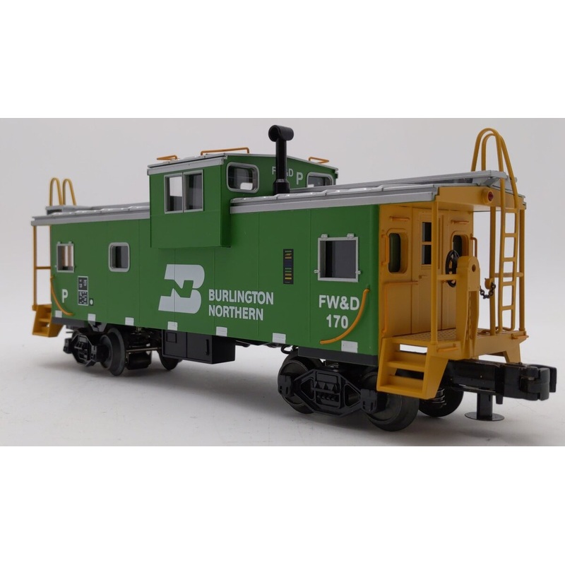 MTH 20-90014F Burlington Northern Extended Vision Caboose #170 LN