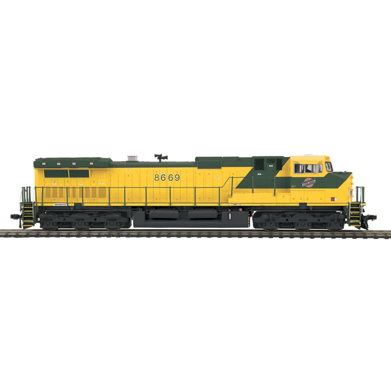 MTH 80-2294-1 HO Chicago & North Western Dash-9 Diesel w/ P-S 3 #8669 LN/Box