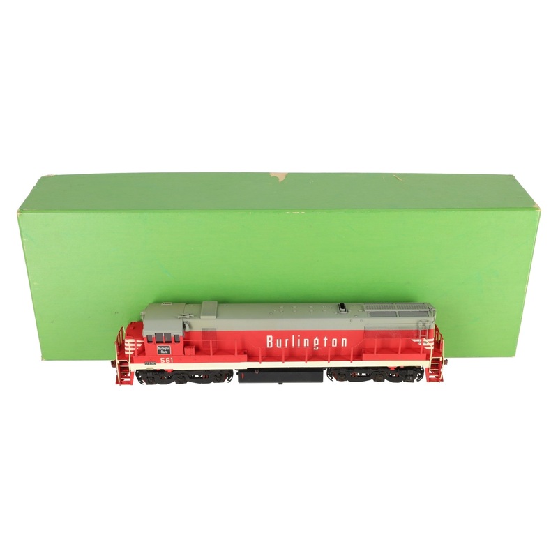 Overland OMI-0551 O BRASS CB&Q U25C Diesel Engine -2Rail/Painted EX/Box