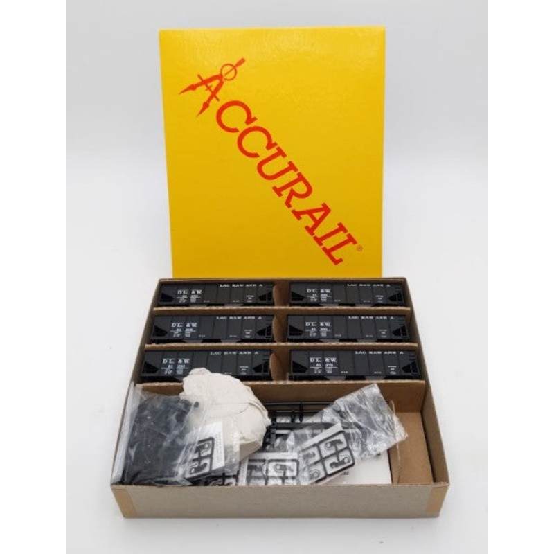 Accurail 2603 HO Scale DL&W USRA 55 Ton Hopper Car (Pack of 6) LN/Box
