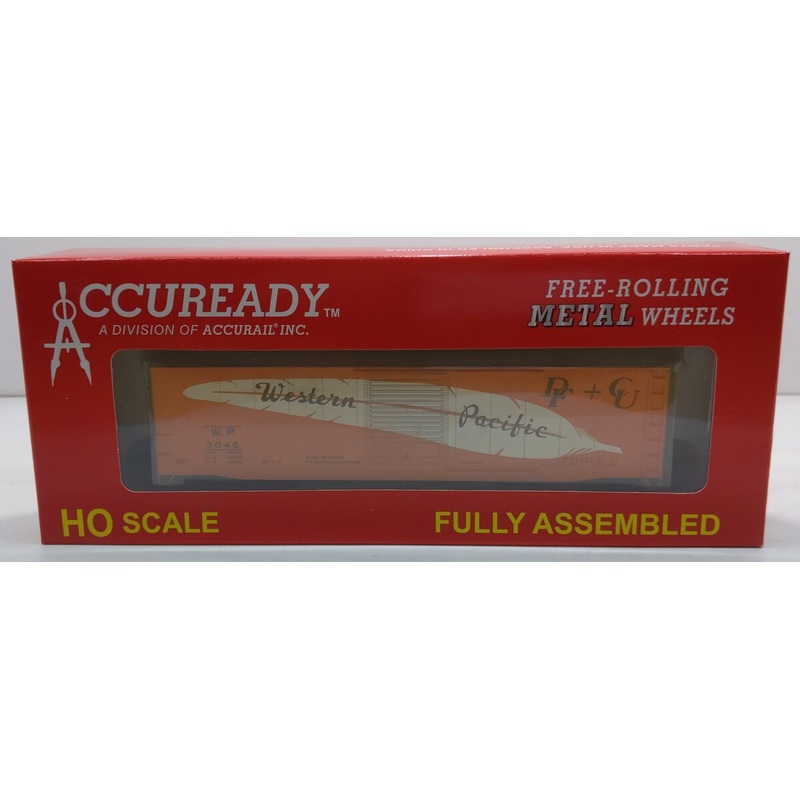 Accuready 82071 HO Western Pacific 50′ AAR Steel Boxcar #3046 NIB
