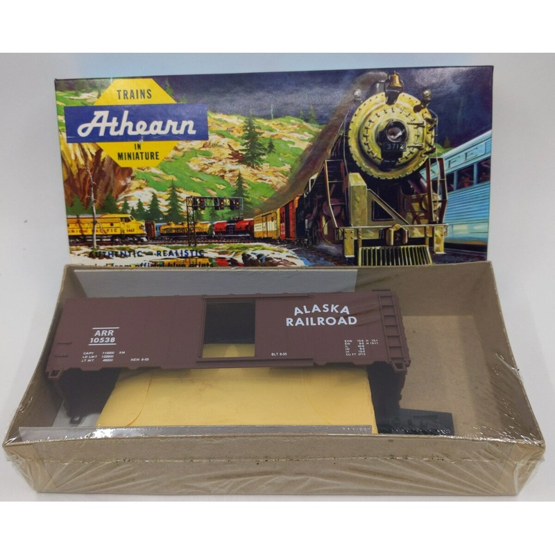 Athearn 1709 HO SCALE BEV-BEL ALASKA RAILROAD 40′ box car Kit