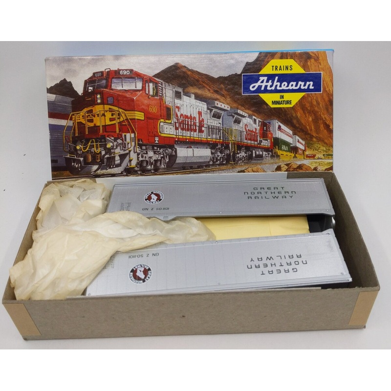 Athearn 5172 HO 40′ Piggyback Trailer Kit (2) Great Northern