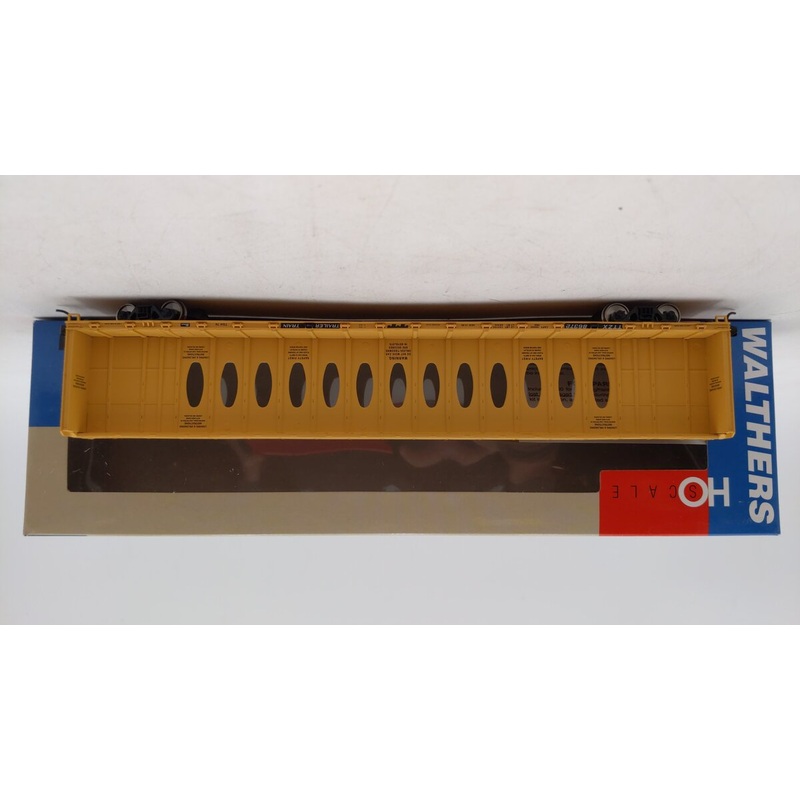 Walthers 932-61254 HO TTX Trailer Train 72′ Centerbeam Flat Car EX/Box