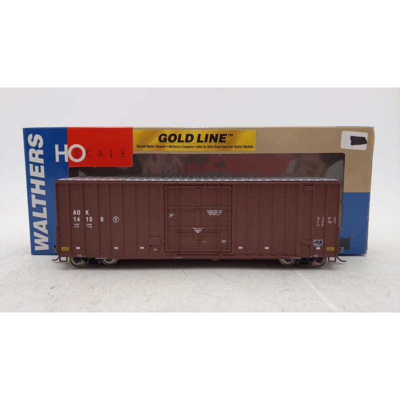 Walthers 932-7119 HO Scale AOK 50′ High Cube Paper Boxcar #14109 EX/Box