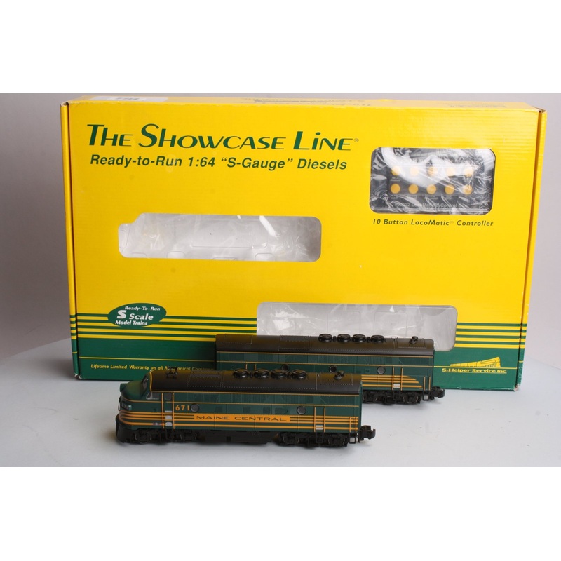 S-Helper 00370 Maine Central F3 A&B S Gauge Diesel Train Set EX/Box