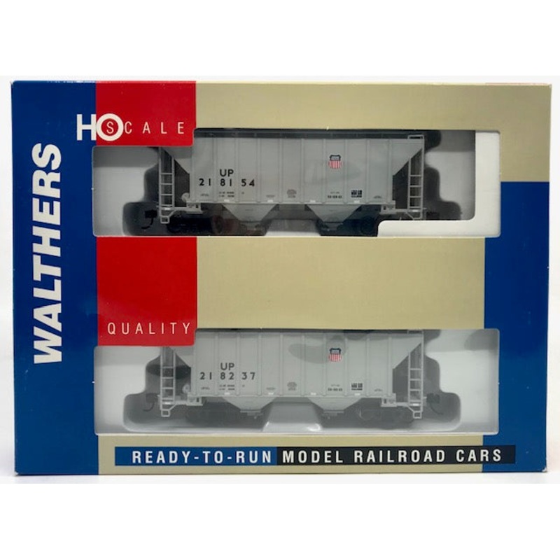 Walthers 932-25371 HO Scale Union Pacific Trinity 100Ton Covered Hopper 2Pk NIB