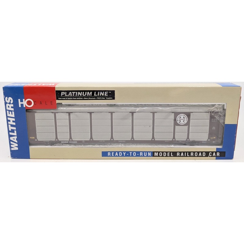 Walthers 932-41802 HO Scale BNSF Thrall 89′ Tri-Level Auto Carrier #303085 NIB
