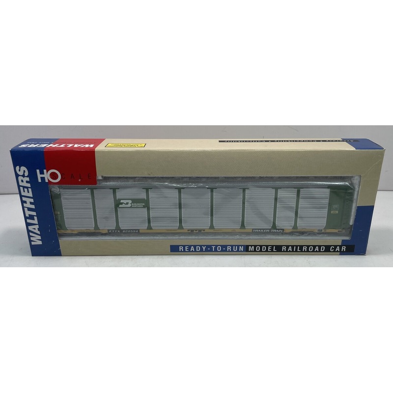 Walthers 932-4854 HO Burlington Northern Thrall Tri-Level Auto Carrier #820594 NIB