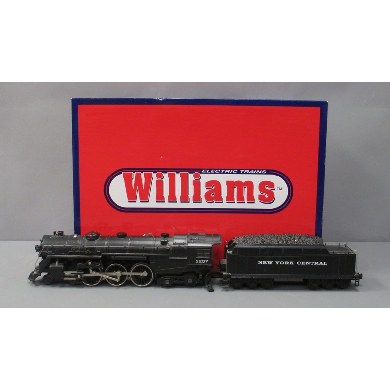 Williams CS101W New York Central Die-Cast Steam Engine & Tender W/Whistle #5207 EX/Box
