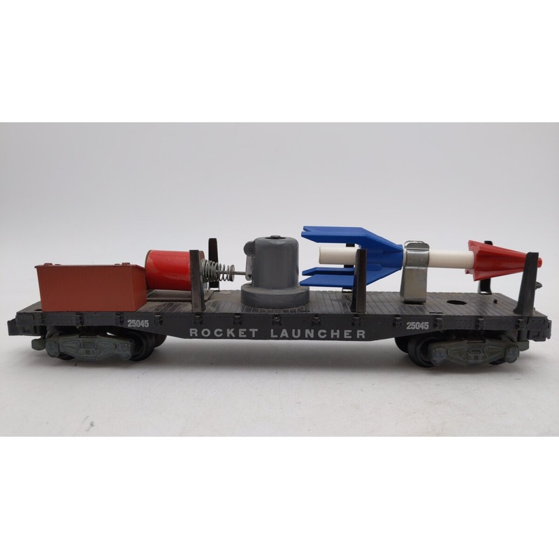 American Flyer 25045 Vintage S Rocket Launcher Flatcar EX
